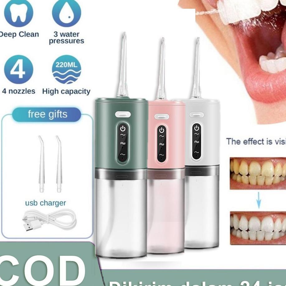 Oral Irrator Electric Water Flosser Rechargeable Water Flosser Dental 280Ml Replacement Brush Head P