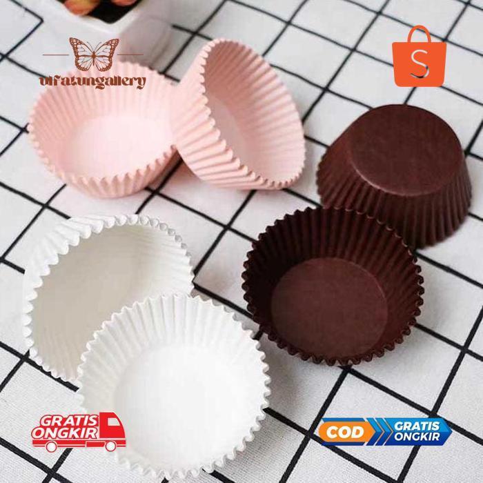 ad-77 He13 [100 PCS] MINI CUP NASTAR CUP KERTAS KECIL CUP KUE KERING ALAS COOKIES CASES CETAKAN ROTI