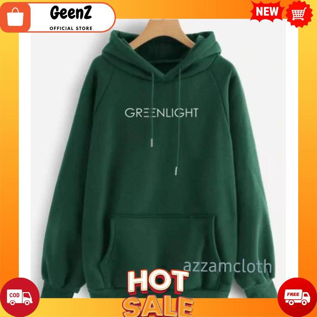 JAKET SWEATER HOODIE HIJAU BOTOL GREENLIGHT [B1][B1]