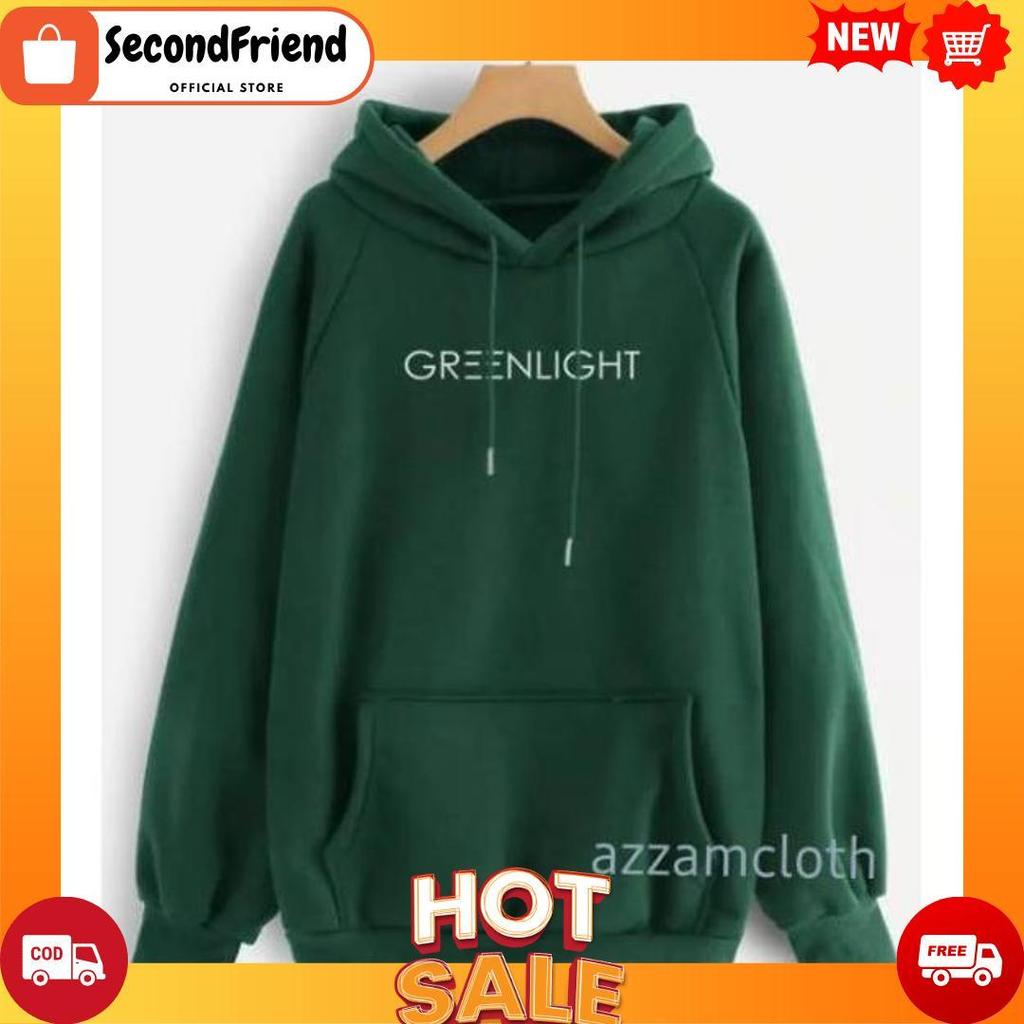 JAKET SWEATER HOODIE HIJAU BOTOL GREENLIGHT [B1][B1]