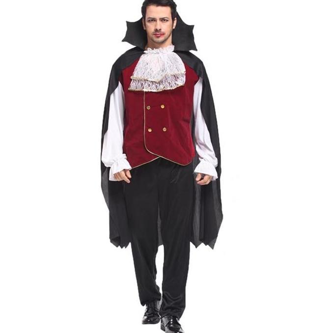 COUNT DRACULA VAMPIRE HALLOWEEN COSTUME PRIA DEWASA