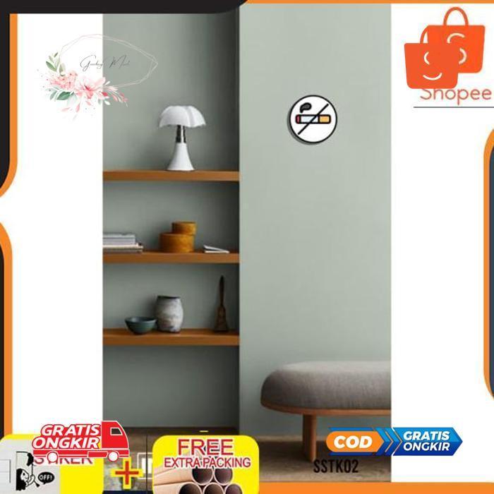 NI06 ed-76 tanda dilarang merokok logo papan sign no smoking Keren Viral Termurah