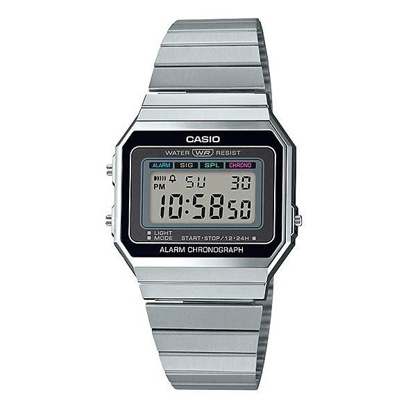 Casio General A700W-1A / A700W Jam Tangan Unisex Digital Stainless Silver Jam tangan pria