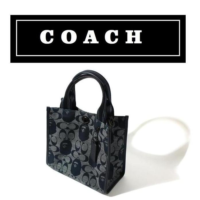 BRAND BAG C TOTE WANITA BAPE x Tote C 22 In Signature Navy C5824