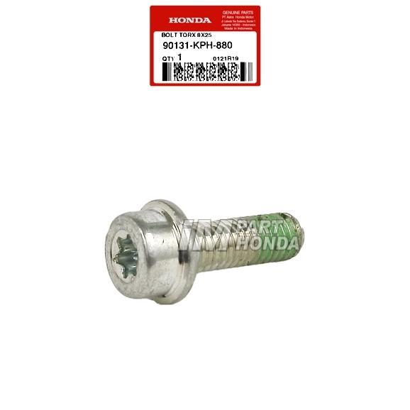 90131-KPH-880 Baut L Bintang Bolt Torx 8X25 Baut Bracket Dudukan Kaliper Honda Bebek Matic Sport