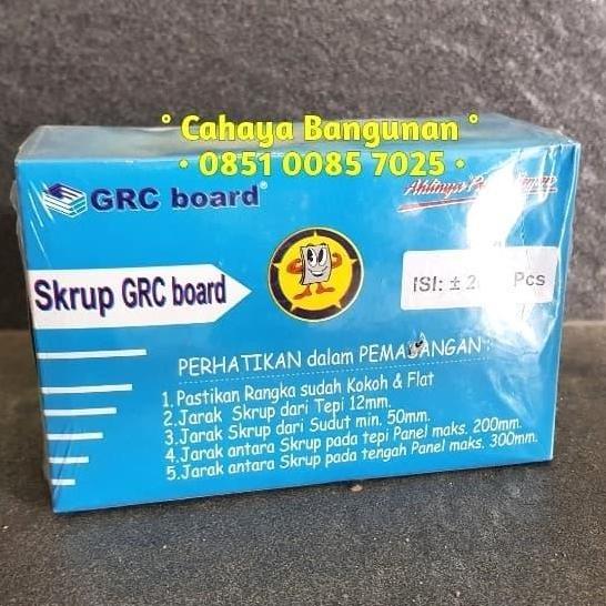 Promo Skrup Sekrup Baut Grc Kalsi Board Sirip Kuping 1 Dus Biru 1Dus 2000 Bh Cod