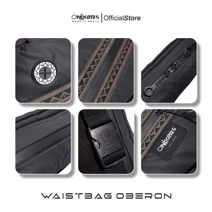 Onixers OBERON Waistbag Tas Selempang Waterproof Pinggang Pria Slingbag