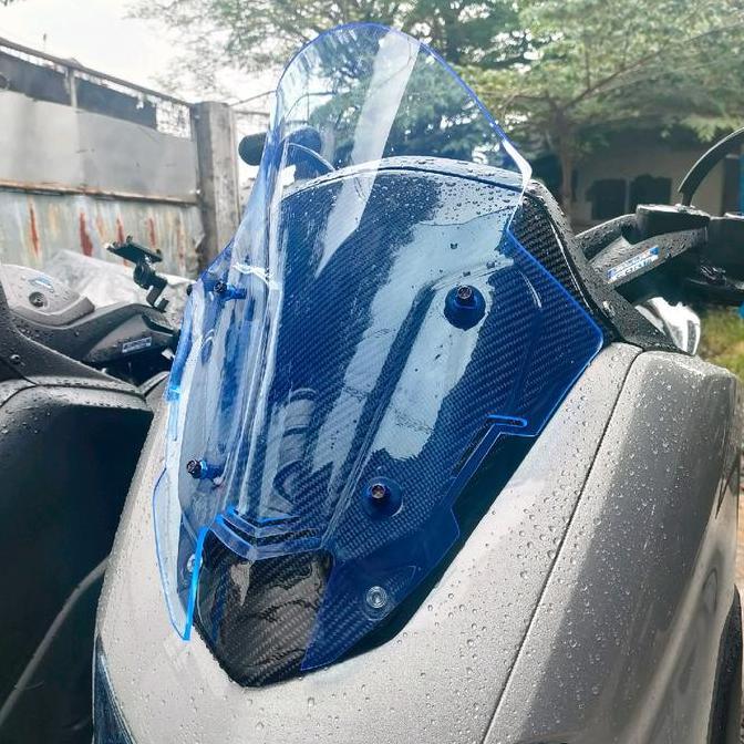 Termurah Visor Nmax New 2020/2021/2022 Tdr Mini Sirip V2. Windshield Nmax Baru 2023 Tdr Mini V2