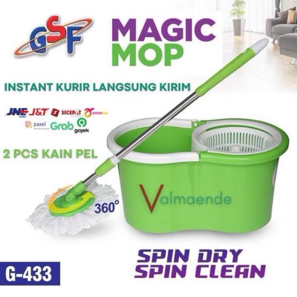 MAGIC MOP GSF 433L ALAT PEL PAKET LENGKAP GSF433L ALAT PEL PEMBERSIH LANTAI PRAKTIS Pel Lantai