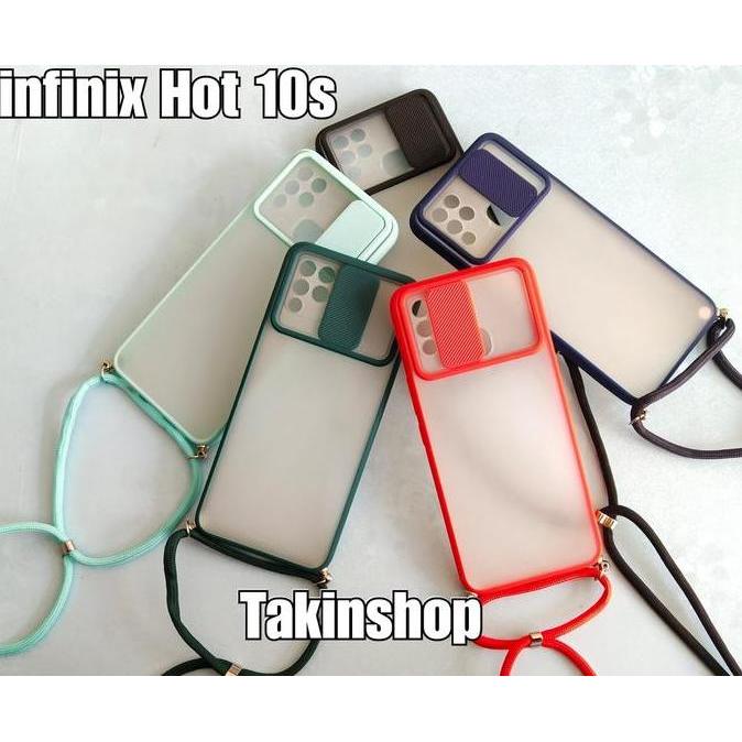 Case Tali Lanyard Softcase Slide Camera Hot 10s