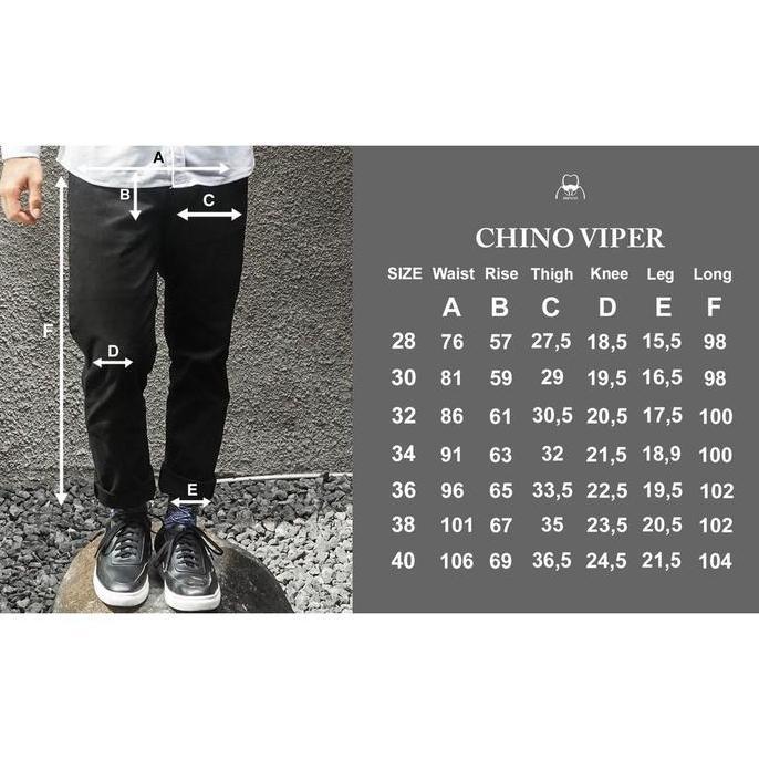 Celana Chino Viper Black Celana Chino Pria