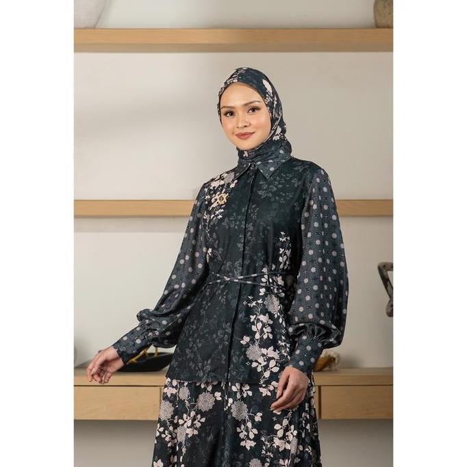 Promo Klamby - Siara Shirt Aurora Black COD