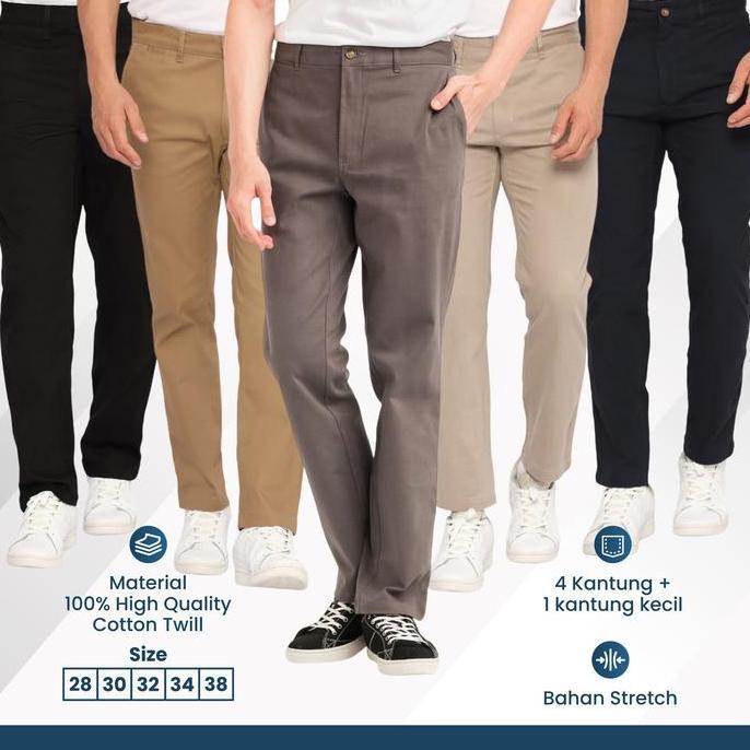 Guten Inc Fabio Celana Chinos Panjang Pria