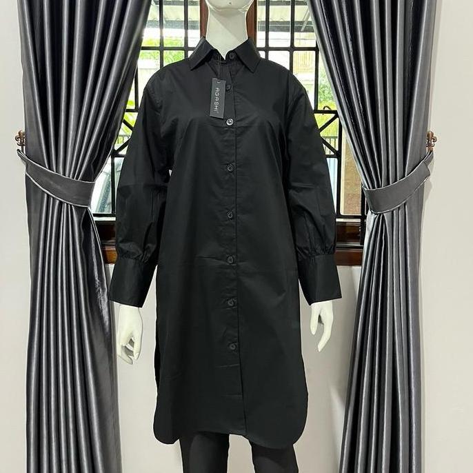 Promo Tunik wanita jumbo hitam polos COD