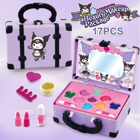 YOLI TOYS Girls Makeup Toys Kosmetik Kotak Makeup Princess Girl Toy Play Set Lipstik Eye Shadow main