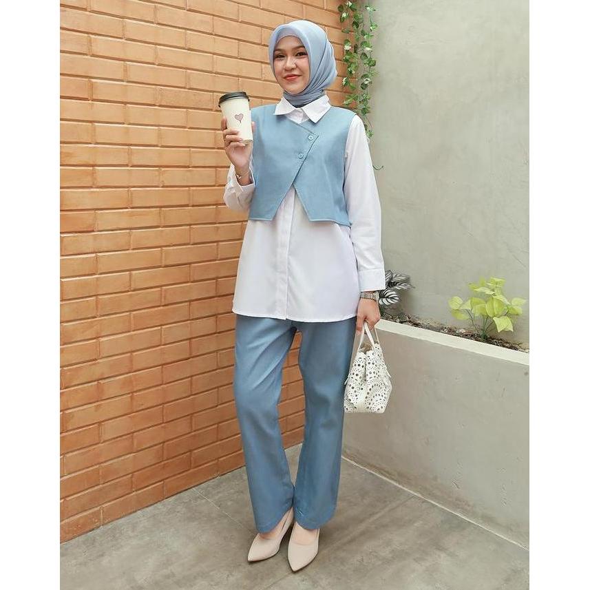 Promo ONE SET SABITA - Setelan Kerja Wanita  by myHMi COD