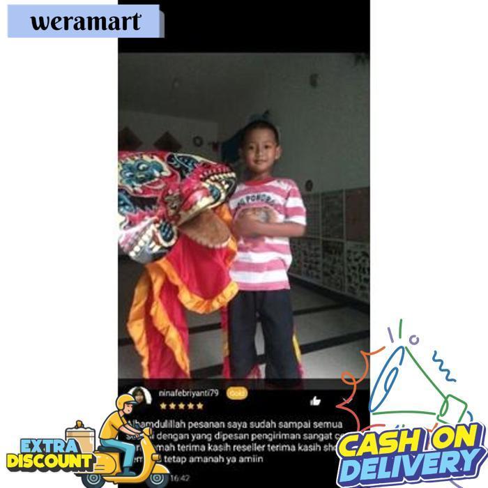 [Drs] Mainan Barongan Caplokan Spon Kuda Lumping Reog Ponorogo Rogonan Devil Jaranan Asli Yang Besar