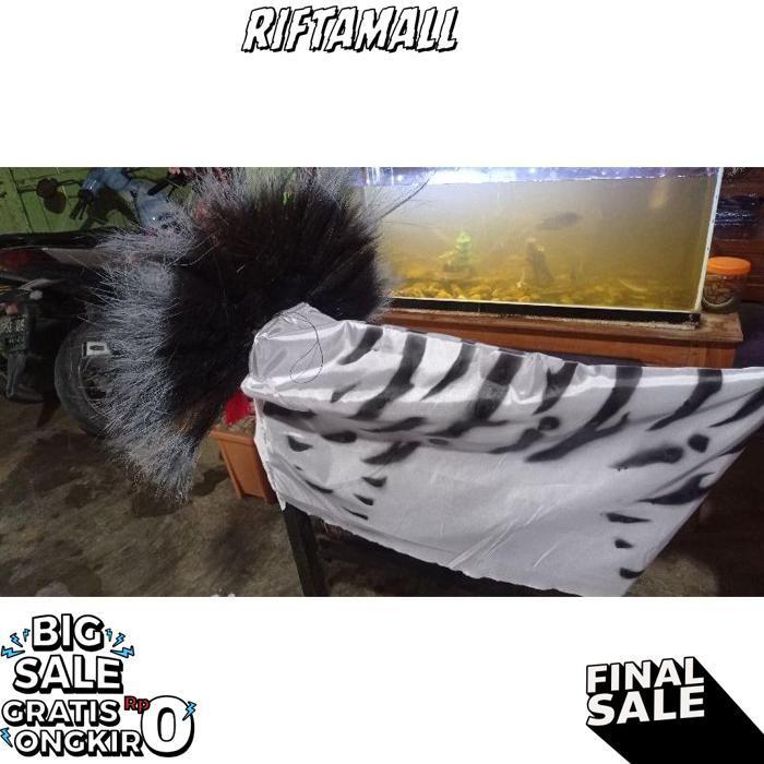 [Drs] Barongan Anak Taring (Kain Loreng Putih) Set1