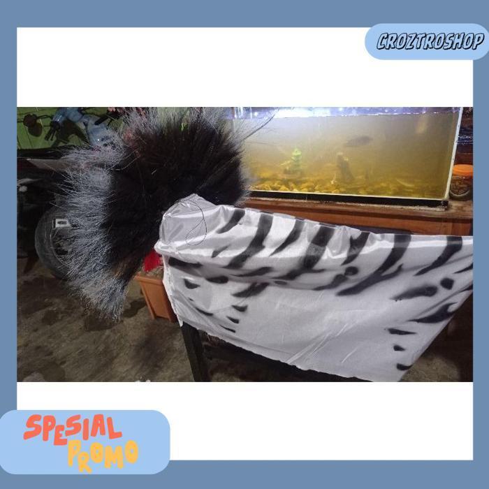 [Drs] Barongan Anak Taring (Kain Loreng Putih) Set1