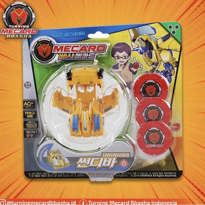 TURNING MECARD BBASHA 022 BASIC MECANIMAL THUNDIVA MAINAN ROBOT MOBIL
