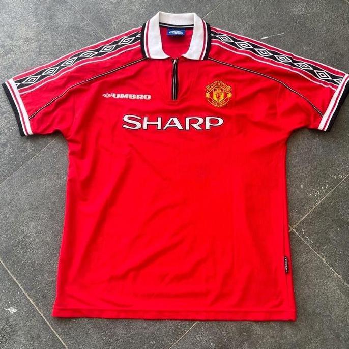JERSEY BAJU BOLA RETRO MU HOME 1998/1999 GRADE ORI