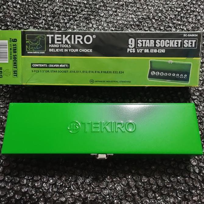 Mata Sok Bintang Set 9 Pcs TEKIRO ' Kunci Sok Belimbing Set TEKIRO