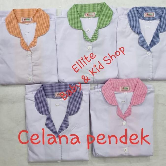 Baju Seragam Suster/Baby Sitter/Nanny - Baju Pendek Celana Pendek