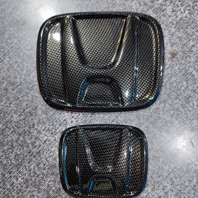 emblem Honda carbon jazz gk5 facelift 2019_2022 depan belakang