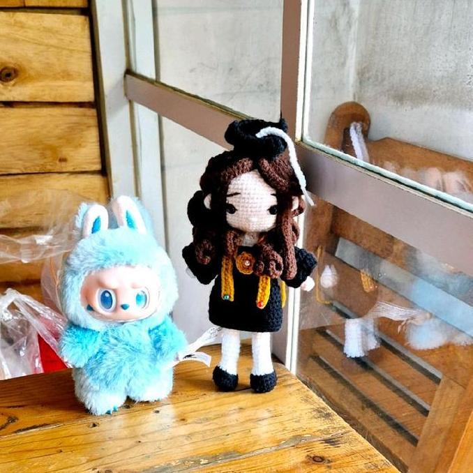 Boneka Rajut Wisuda Graduation Doll / Amigurumi Wisuda Graduation Doll HandMade Premium