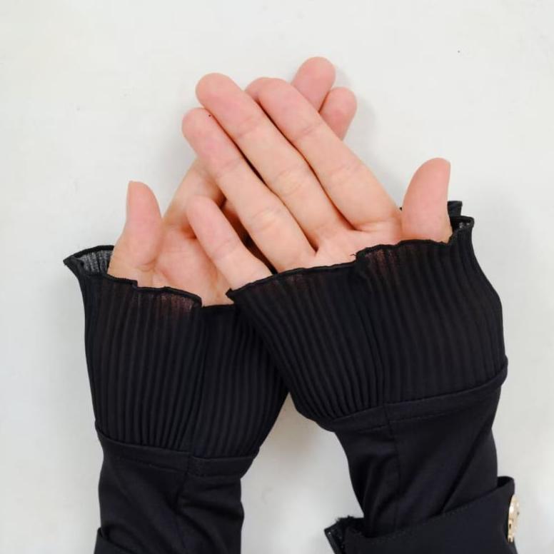 Manset tangan ruffle /manset tangan flisket wanita muslimah