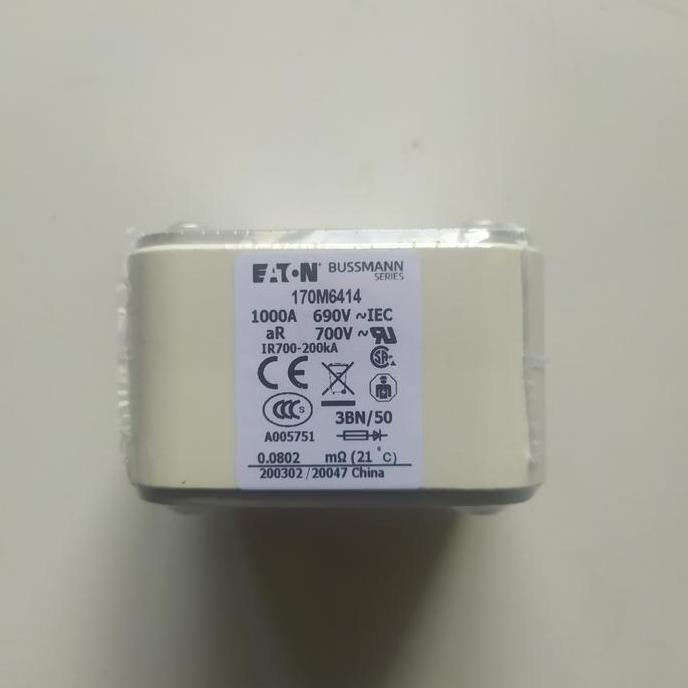 Fuse Bussmann 170M6414 1000A 690V 3BN/50 Eaton Bussmann