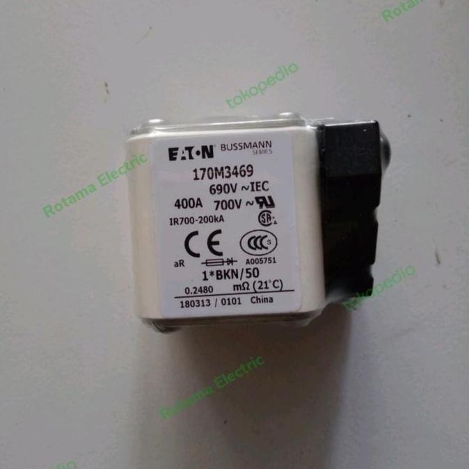 Fuse 170M3469 400A 690V 1*BKN/50 Eaton Bussmann IR 700 - 200kA