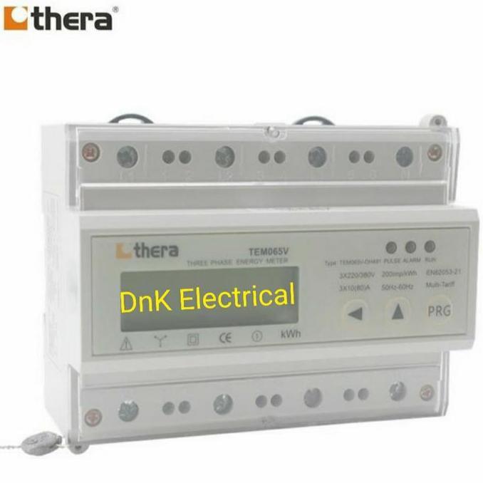 KWH Meter 3 Phase Direct (Digital/LCD) Modbus THERA TEM065V-DH491