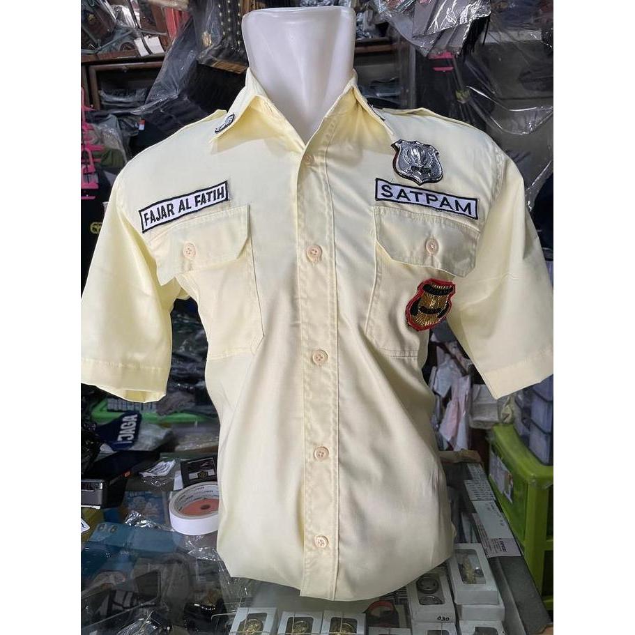 Seragam PDH Satpam Cream 2023 | Seragam PDH Satpam Terbaru -PDH Satpam as