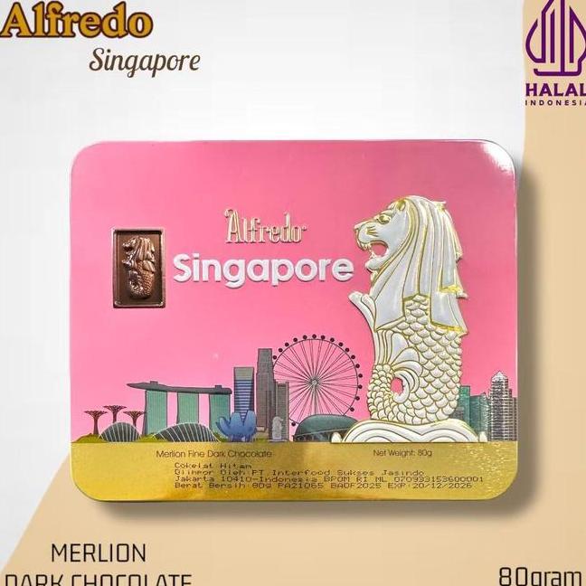 Coklat Alfredo Kaleng Twin Tower 80Gram Halal Coklat Malaysia Chocolate Food Cokelat
