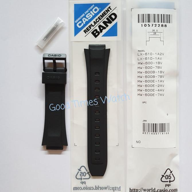 Promo STRAP CASIO LX 610 MW 600B MW 600E MW 600F MW 600 CASIO ORIGINAL COD