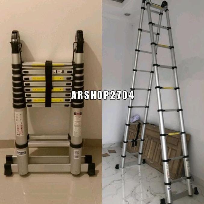 Promo Promo Tangga Double Telescopic Dalton Ml-1004D/Tangga Teleskopik 5.6M Cod