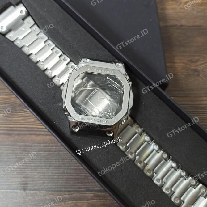 Promo bnb metal bezel n bracelet g-shock g-shock dw5600 dw-5600 gwb5600 COD