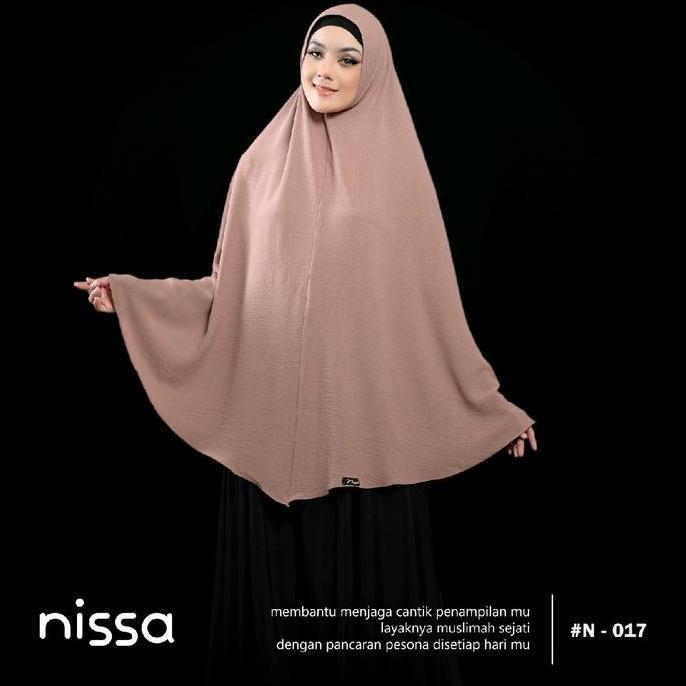 Hijab Jumbo Bahan Crinkle - Pet Antem Khimar Syar'i Bergo | Nissa Hijab {017}