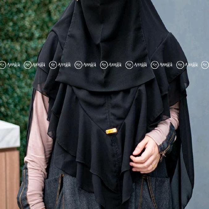 Khimar ceruty babydoll jilbab temboro
