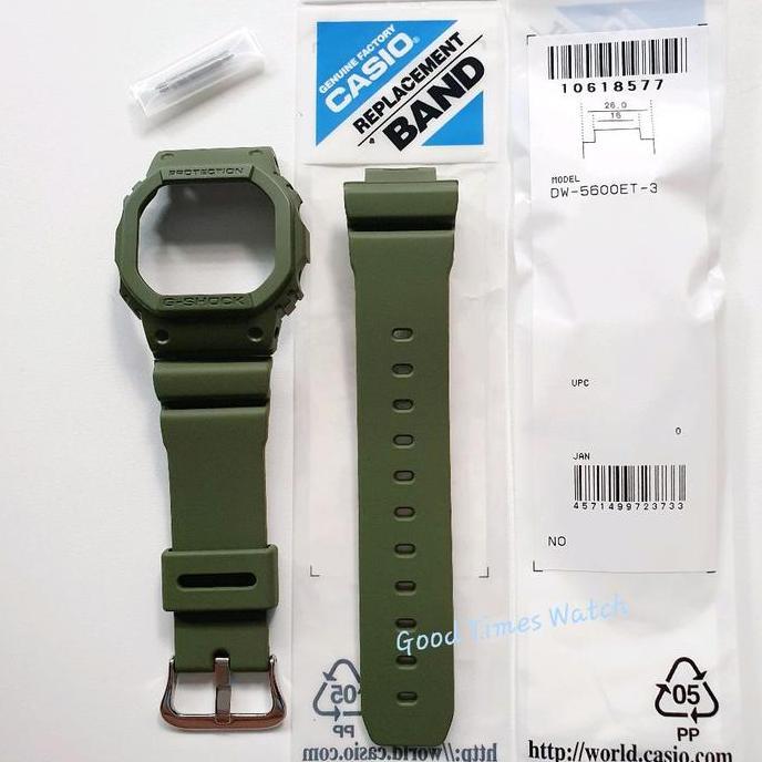 Promo PAKET STRAP BEZEL G-SHOCK DW-5600ET-3 DW 5600ET DW 5600 CASIO ORIGINAL COD