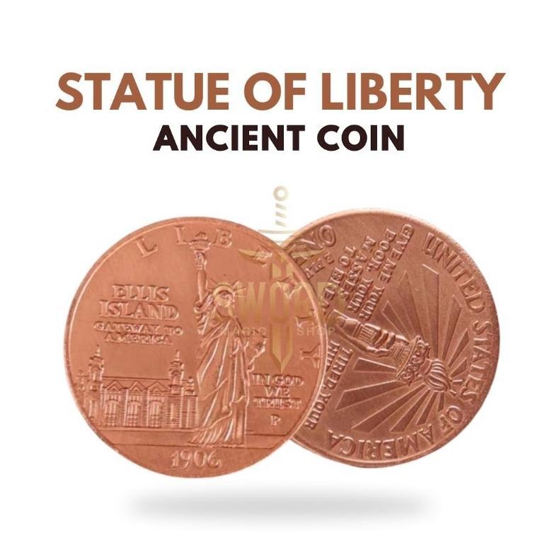 viral Sulap Statue Of Liberty Ancient Coin - Magic Coin - Morgan Coin - Sulap Koin - Koin Kuno - Aks