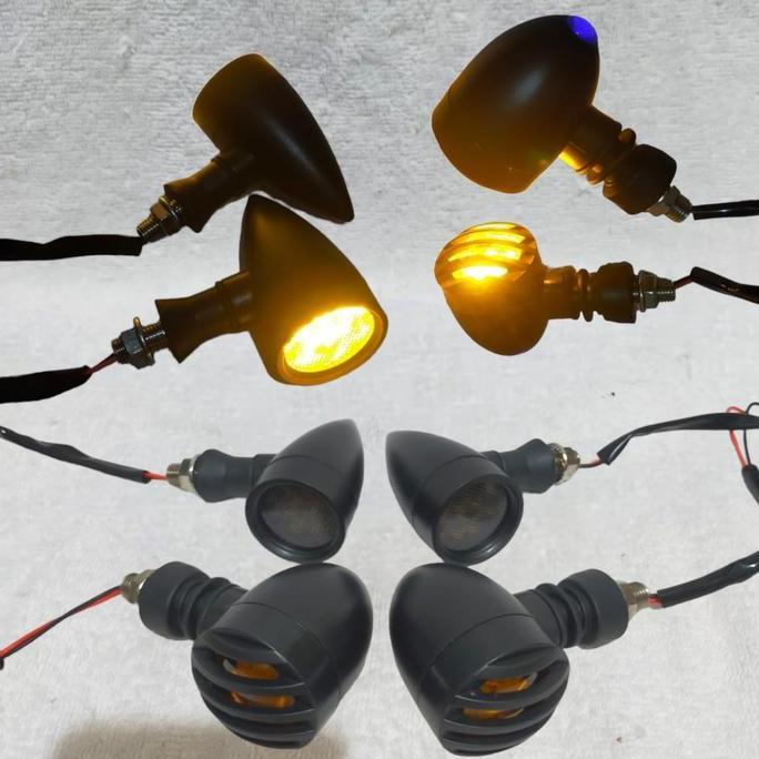 lampu sein led bulat klasik jadul japstyle rx king cb 100 C70 ninja klx sein Motor Motorcycle