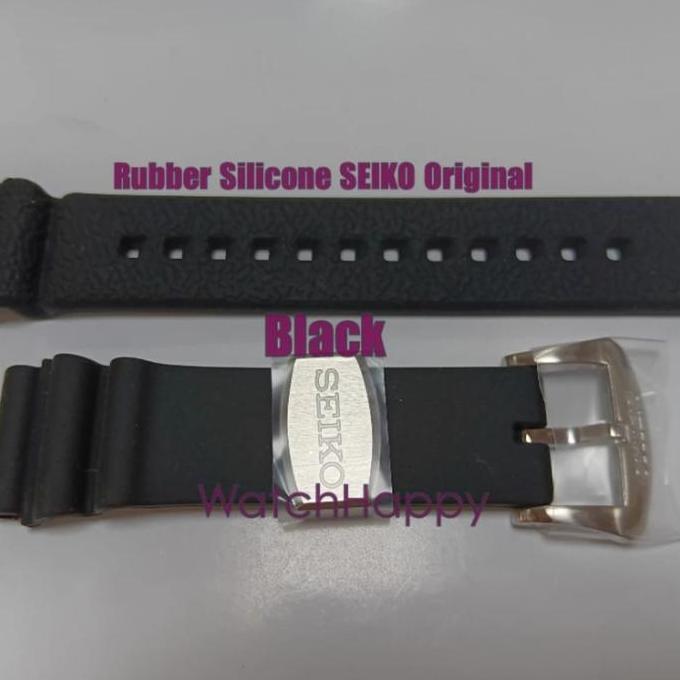 Promo WatchHappy Strap Rubber Silicone SEIKO ORIGINAL Prospex Diver Samurai Turtle Sumo Monster COD