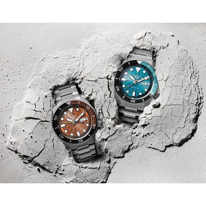 Promo Jam Tangan Seiko 5 Sport Time Sonar Pria SRPJ45K1 SRPJ47K1 Automatic Stainless Steel Original 