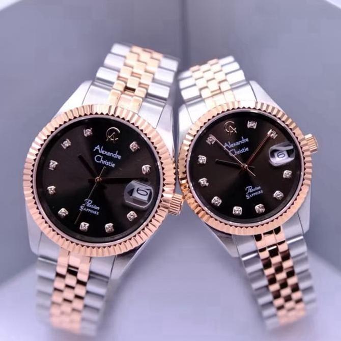 Promo Jam Tangan Couple Alexandre Christie AC 5013 Original COD