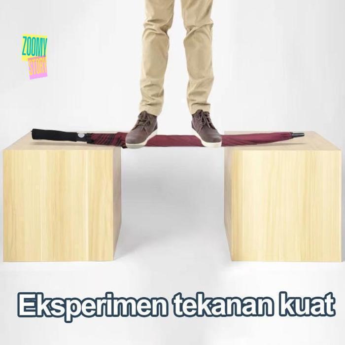 An85 Payung Besar Jumbo Golf Otomatis Jari Fiber Premium Quality  Panjang  Tulang Payung Payung bisn