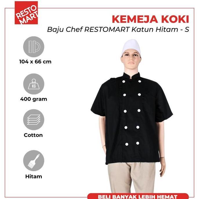 Seragam Chef/Baju Chef/Kemeja Koki RESTOMART Katun(1394171)