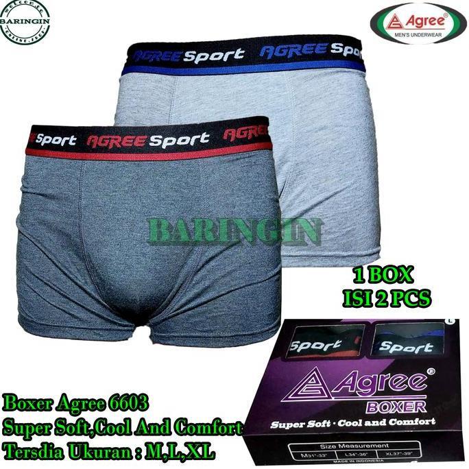 DS351 - Boxer Pria isi 2 pcs-Celana Dalam Pria Dewasa CODE-6603 Karet Katun Nyaman Remaja Cowok Moti