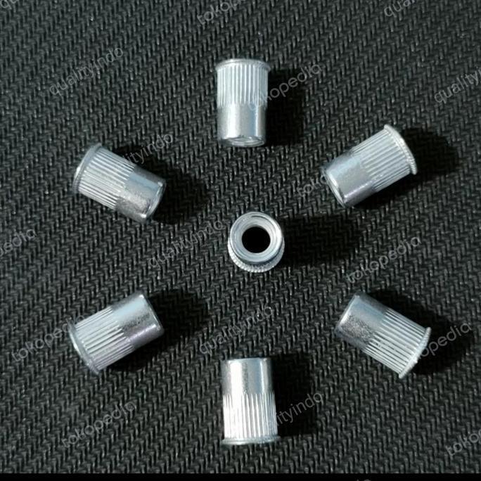 Riivet Nut M6 Aluminium Bibir Tipis.Nut Rivet M6 Bibir Tipis 1000 Pcs !!! Sale